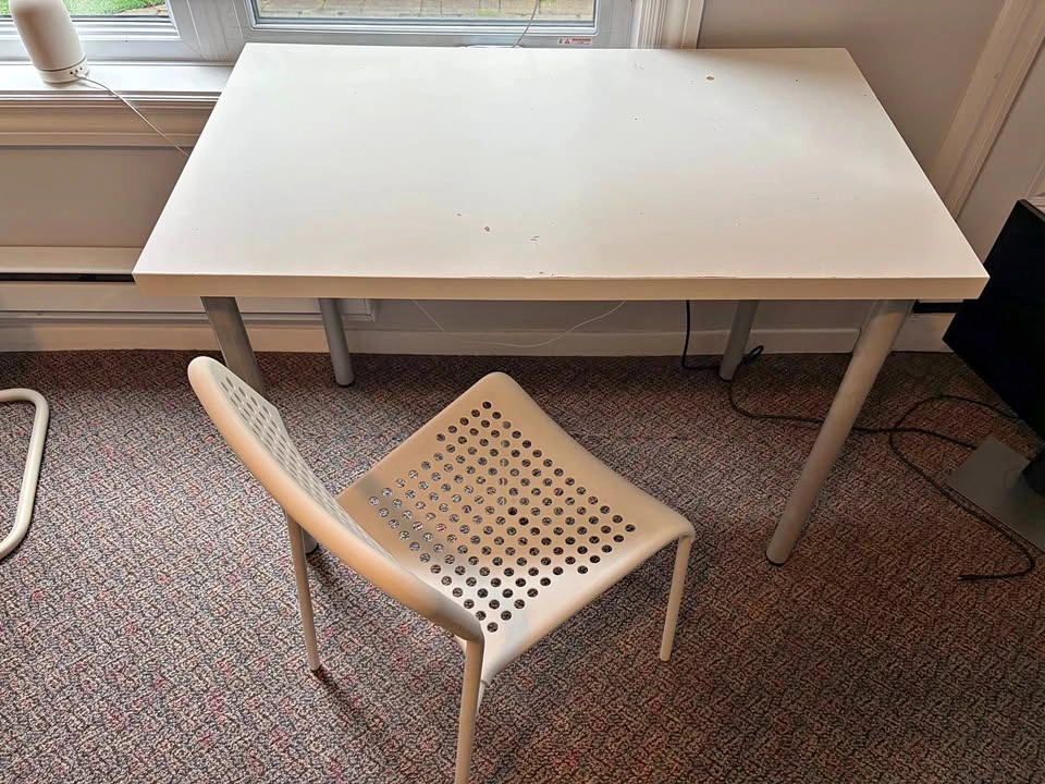 IKEA Linnmon Desk and Teodores Chair Set