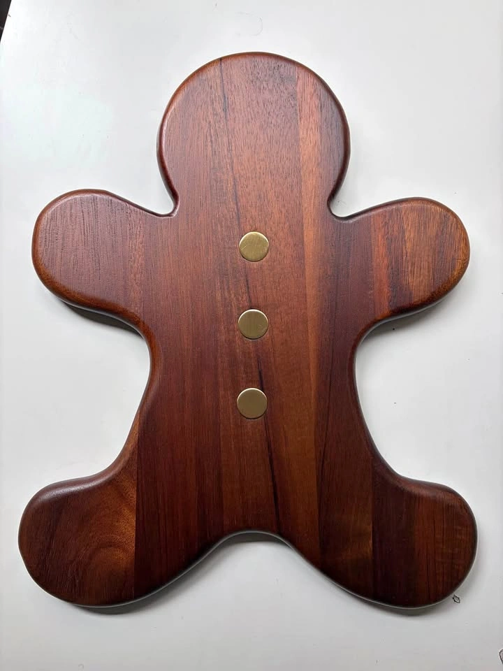 Indigo Gingerbread Man Cutting Board