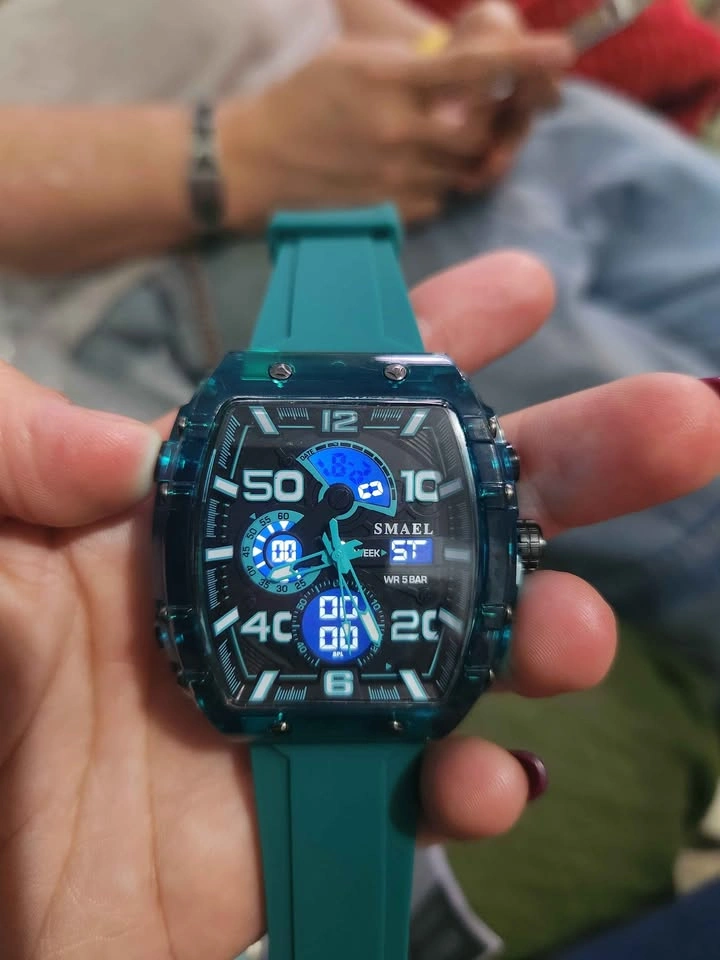 Transparent Blue Teal Sport Watch Water Resistant - photo 3