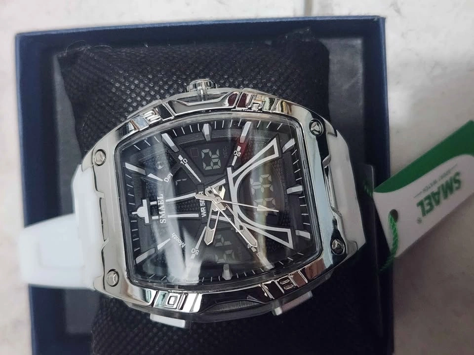 Dual Display Watch White Strap - photo 2
