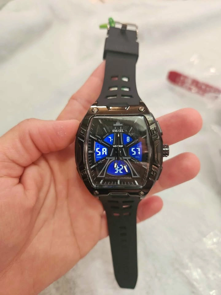 Digital Sport Black Water Resistant Watch