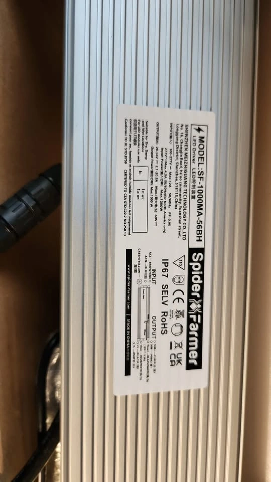 Spider Farmer SF-1000MA-56BH LED Driver Power Supply - photo 2