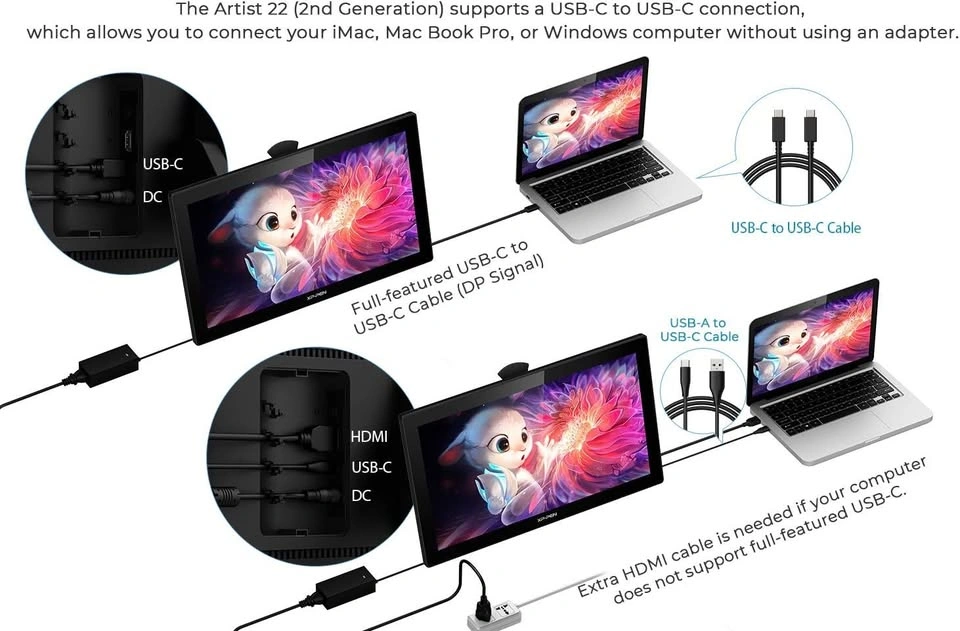 XP-PEN Artist 22 2nd Drawing Tablet 21.5" Graphics Tablet - photo 4
