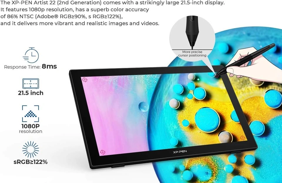 XP-PEN Artist 22 2nd Drawing Tablet 21.5" Graphics Tablet - photo 5