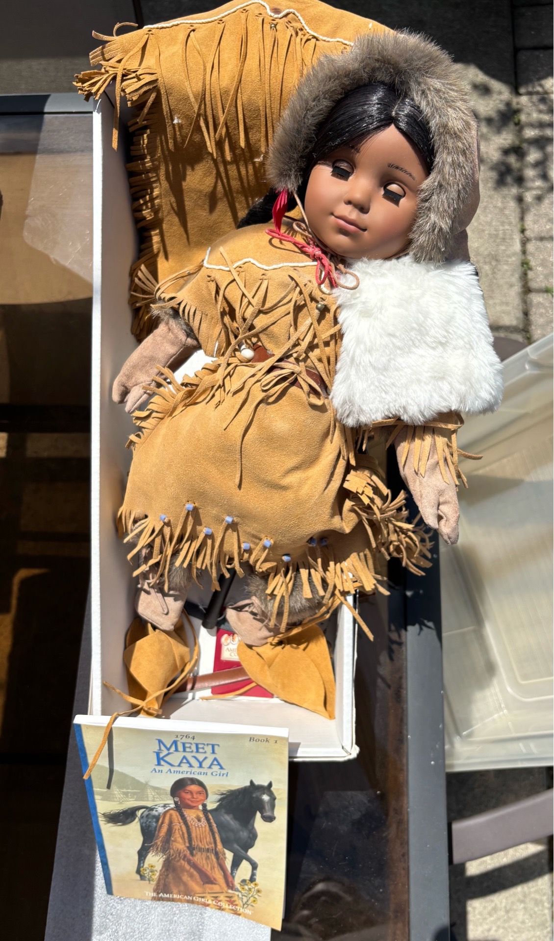 Kaya American Girl Doll w Teepee, Saddle, Shield and Tripod - photo 2