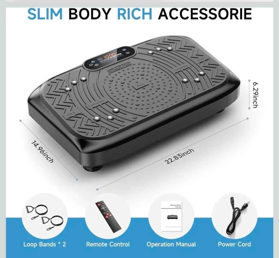 Taevno Vibration Plate Exercise Machine w/ Remote, Bands, Speake - photo 3