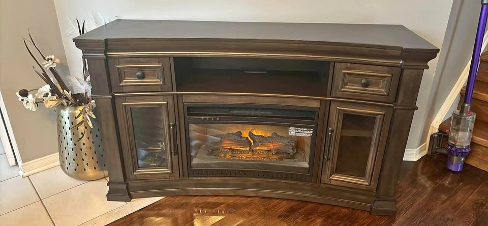 Fireplace and TV Stand