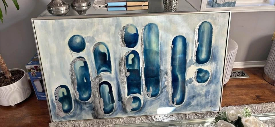 Large "Abstract Sunset" Canvas Wall Art