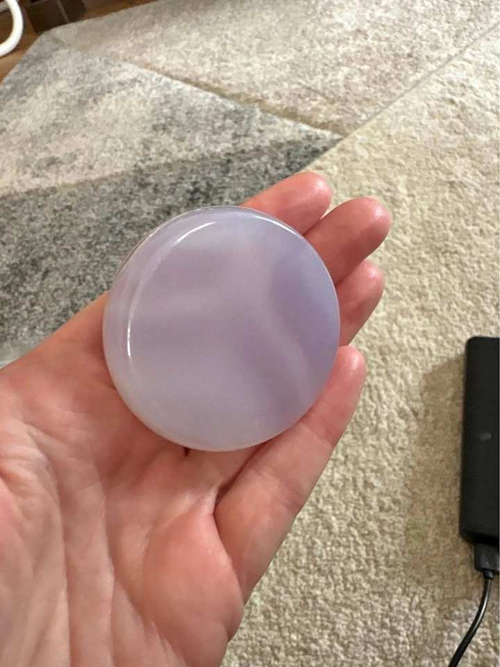 Purple Agate Worry Stone