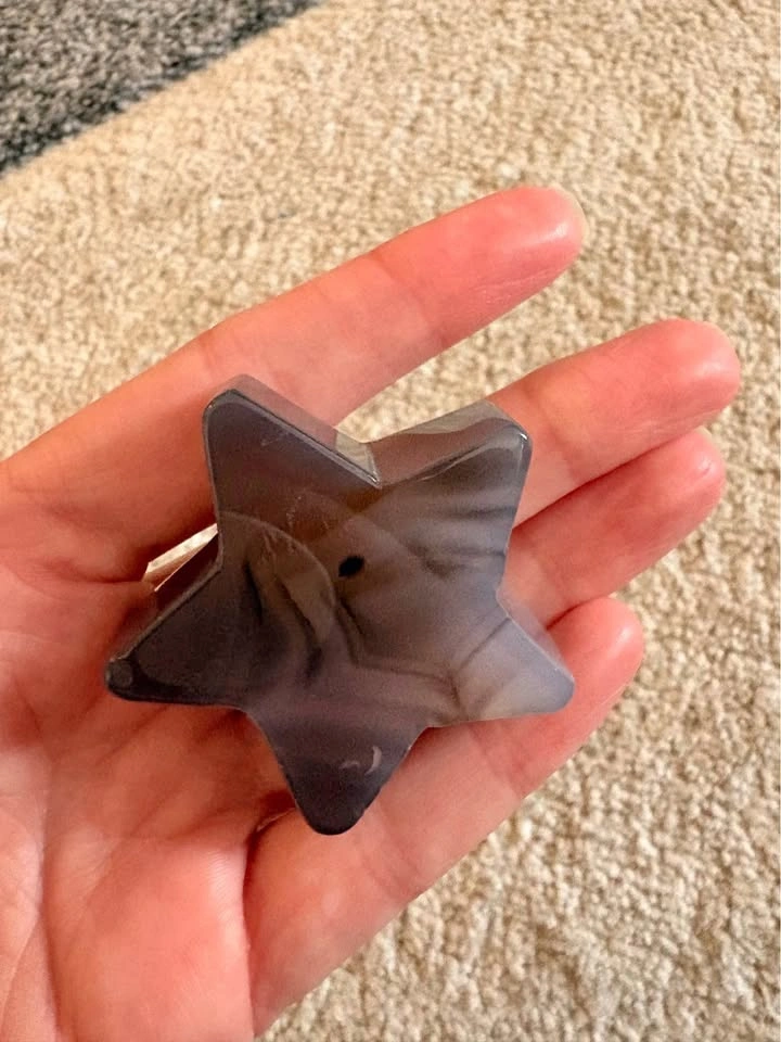Polished Banded Agate Star