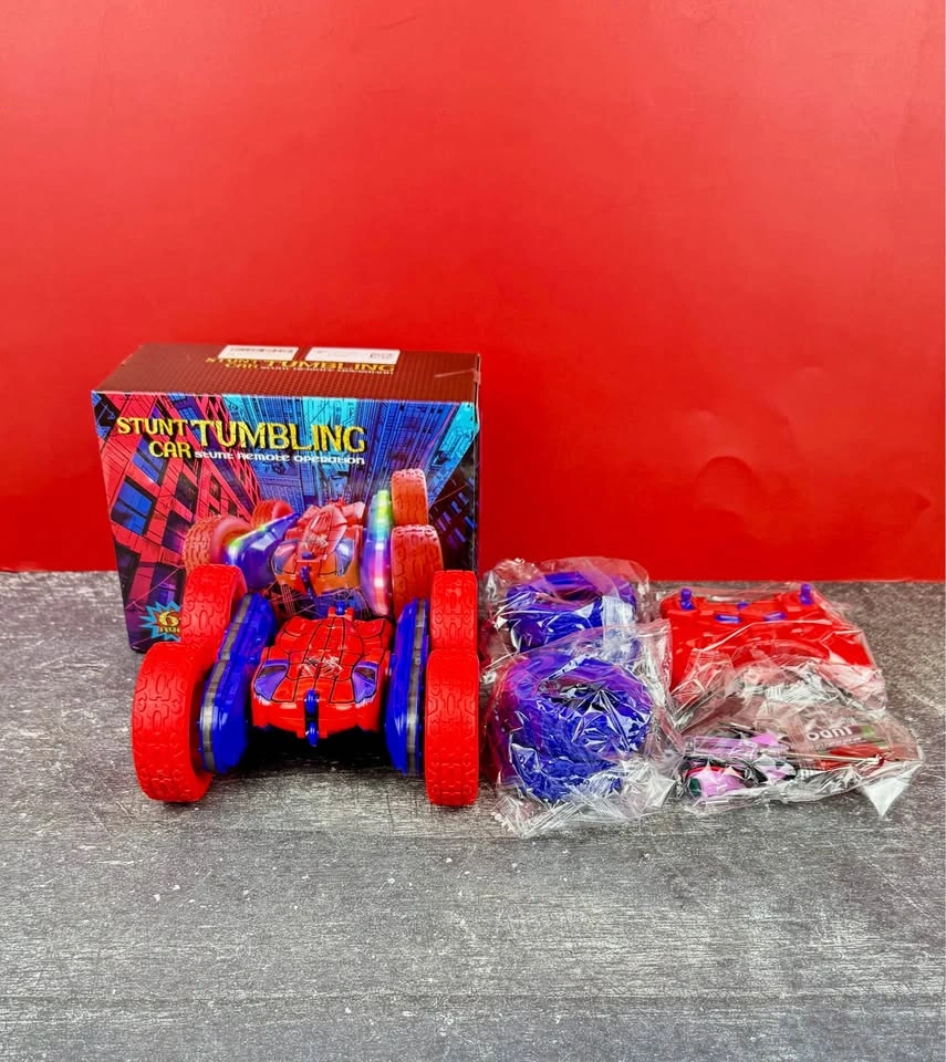 Spider-Man Stunt RC Car - 360 Flips, 26 LEDs, Brand New - photo 3