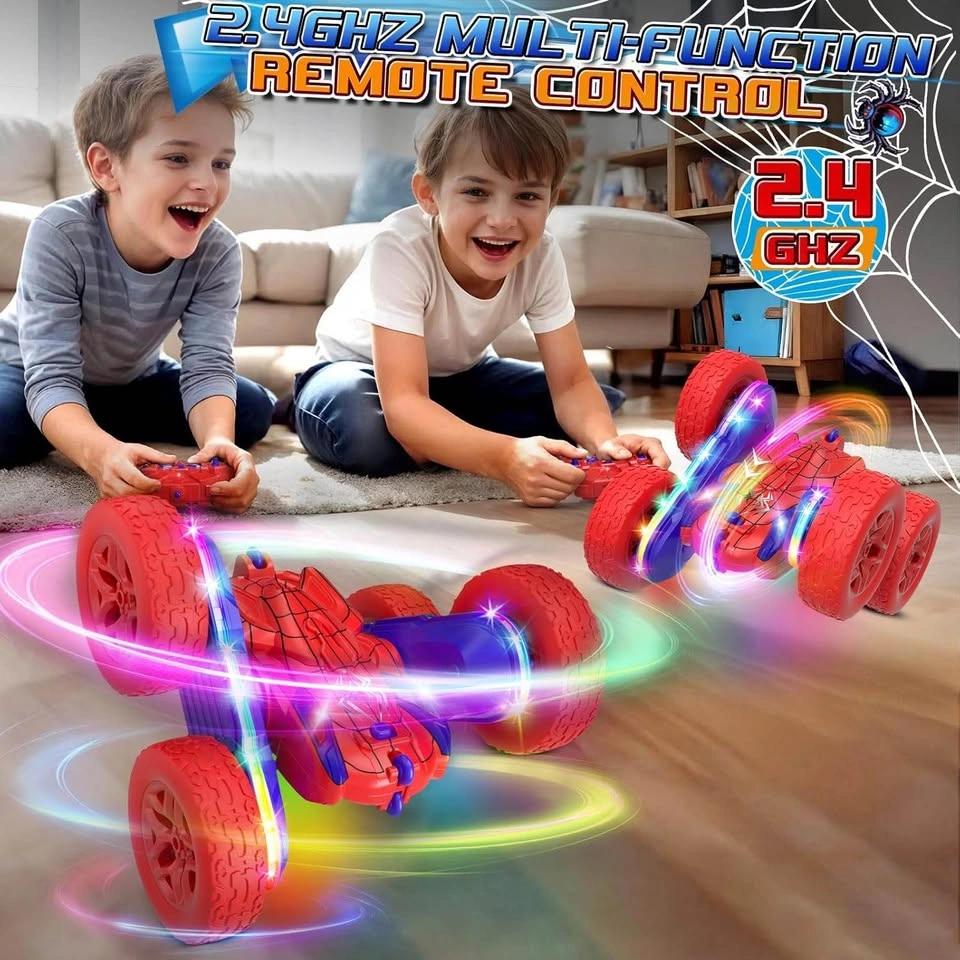 Spider-Man Stunt RC Car - 360 Flips, 26 LEDs, Brand New - photo 4