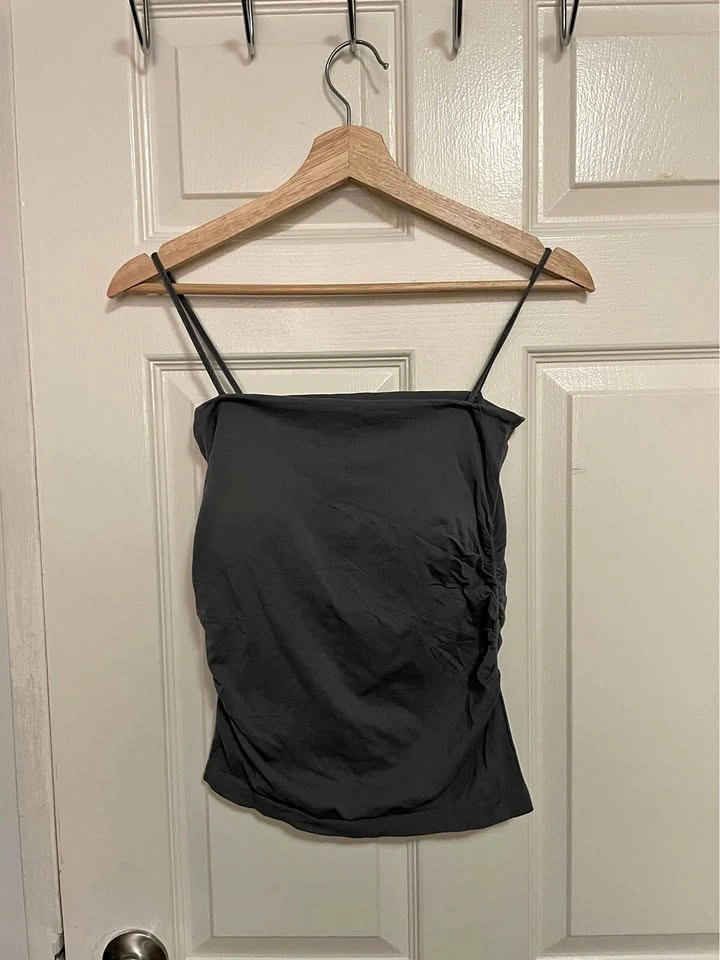 Charcoal Grey Spaghetti Strap Top