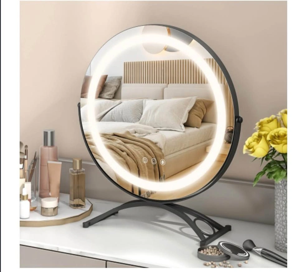 16" Round Makeup Vanity Mirror with 3 Color Lights - photo 3