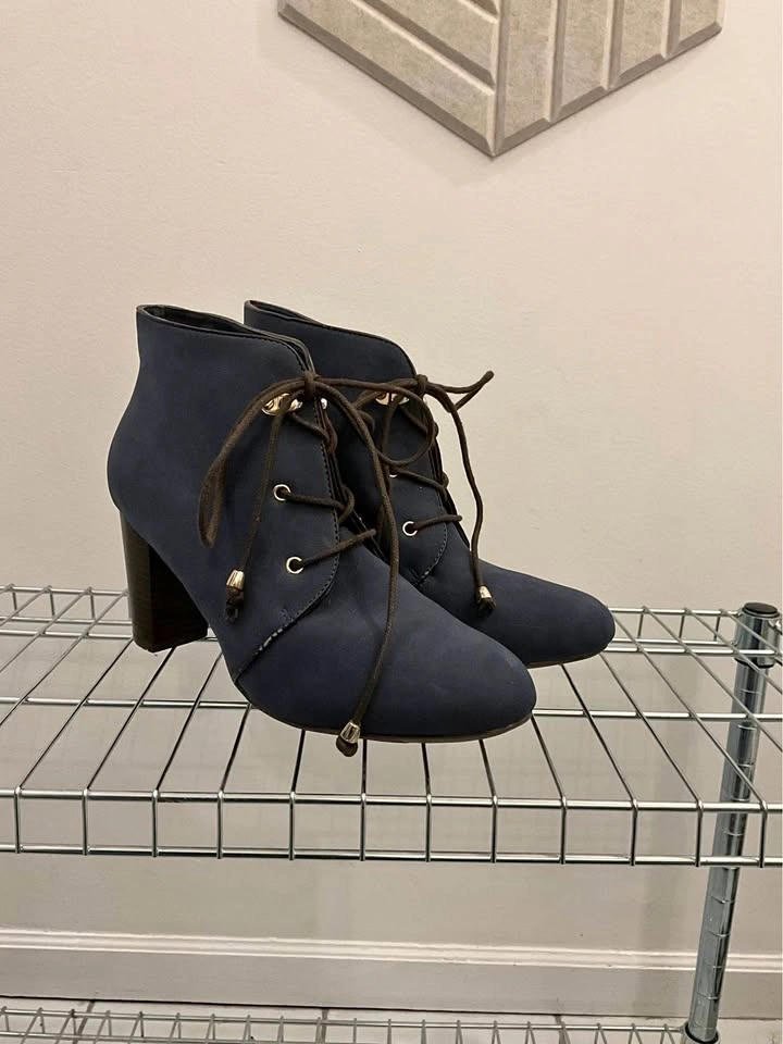 Blue Suede Heels