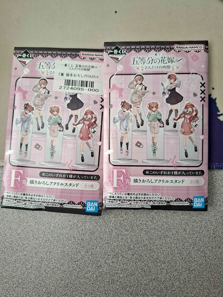 Bandai Ichiban Kuji Quintessential Quintuplets Acrylic Stands