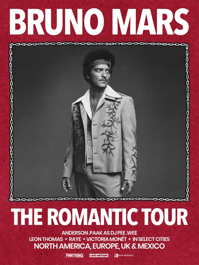 Bruno Mars - The Romantic Tour (May 30)