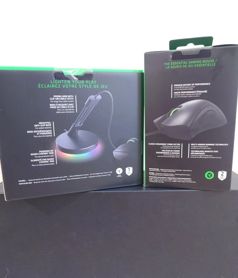 [BNIB] 🎮 RAZER DeathAdder Essential Gaming Mouse & Mouse Bungee - photo 2