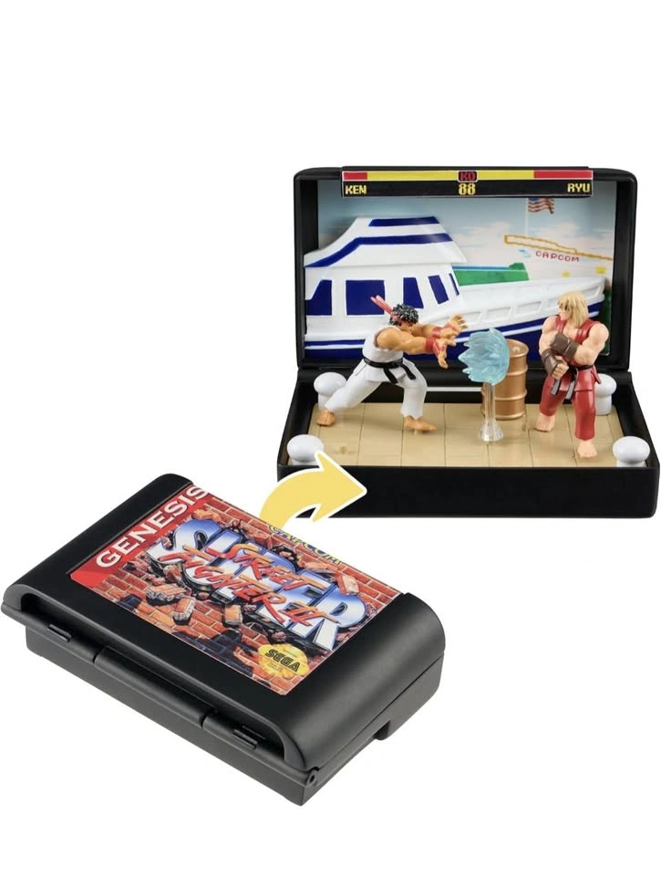 (BNIB) 🎮$10🎮Street Fighter II Diorama – Ryu & Ken Figures - photo 2