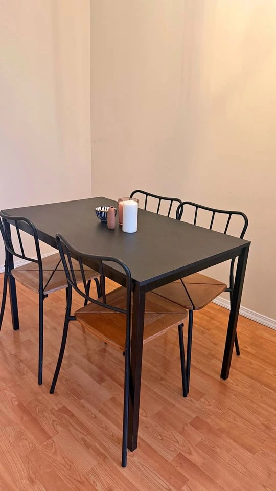 Black IKEA Table (chairs sold)
