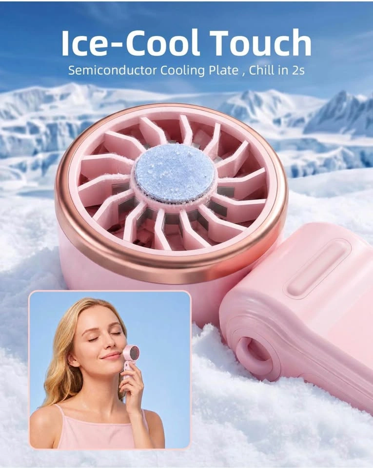 (New) Mini Portable Fan with Ice Cooling (Pink) - photo 3