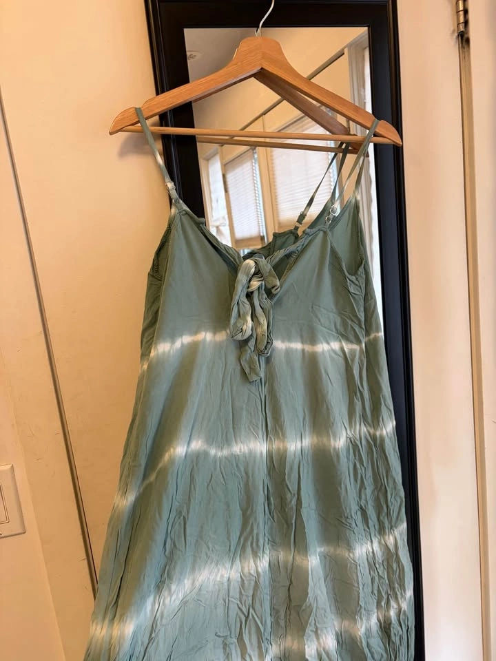 Sage Green Tie Dye Maxi Dress - photo 2