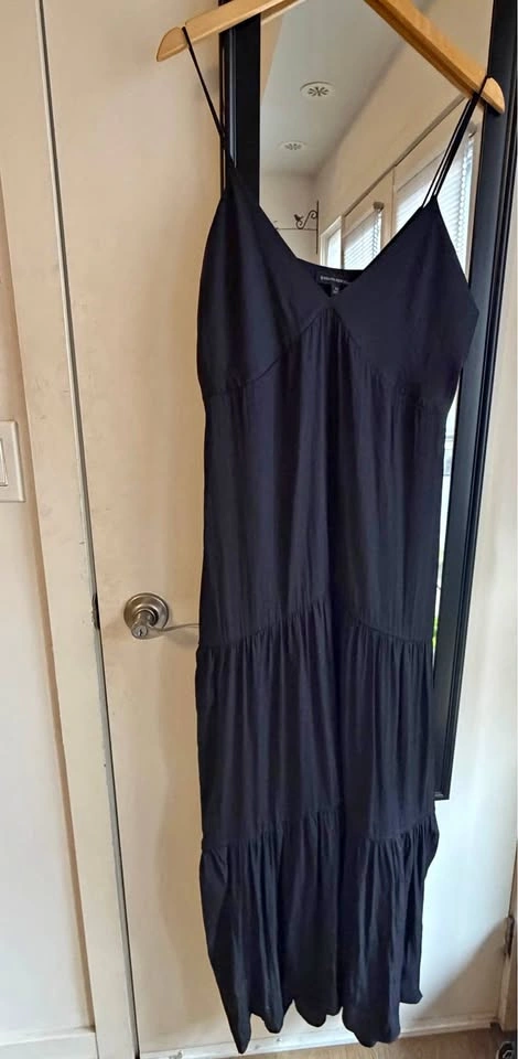 Banana Republic Black Tiered Maxi Dress - Size 12