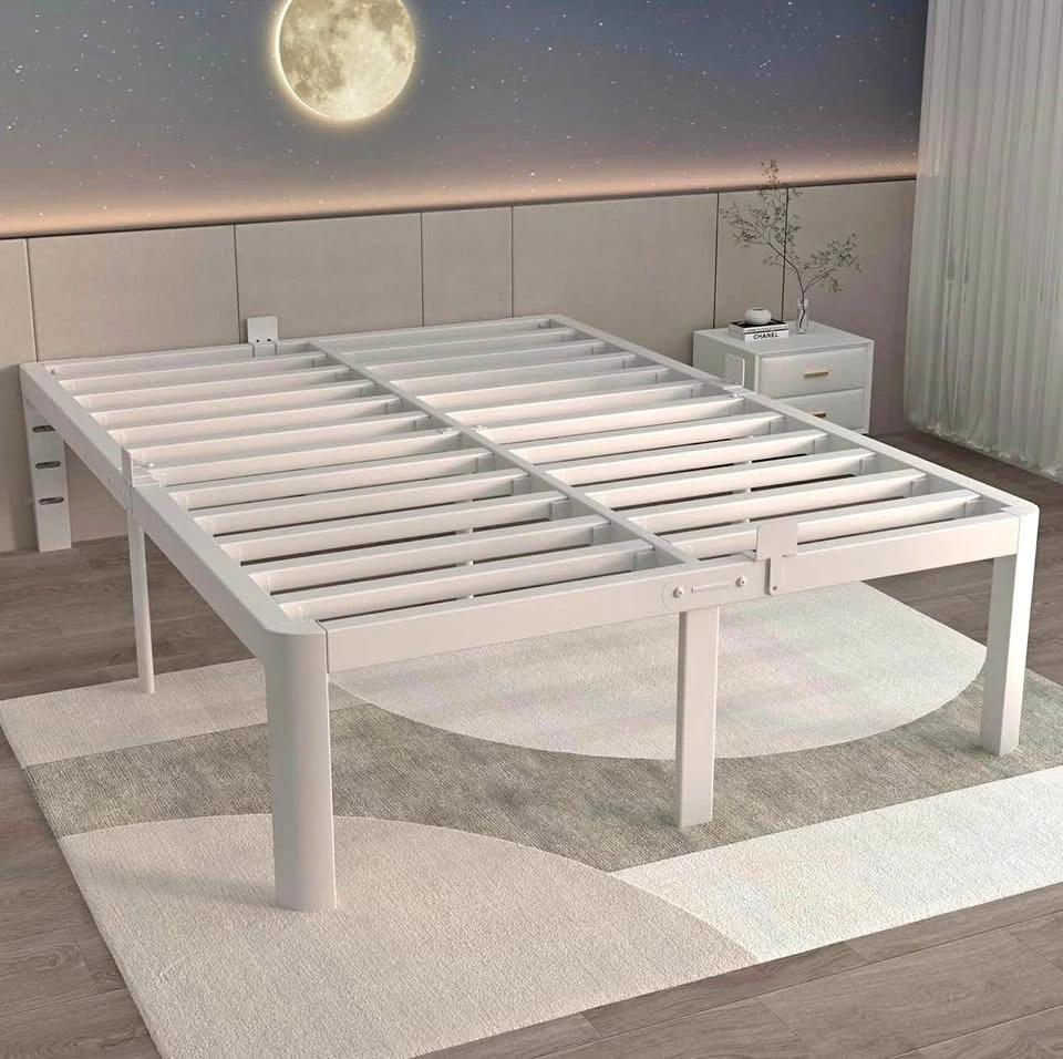 16 Inch White Full Size Bed Frame