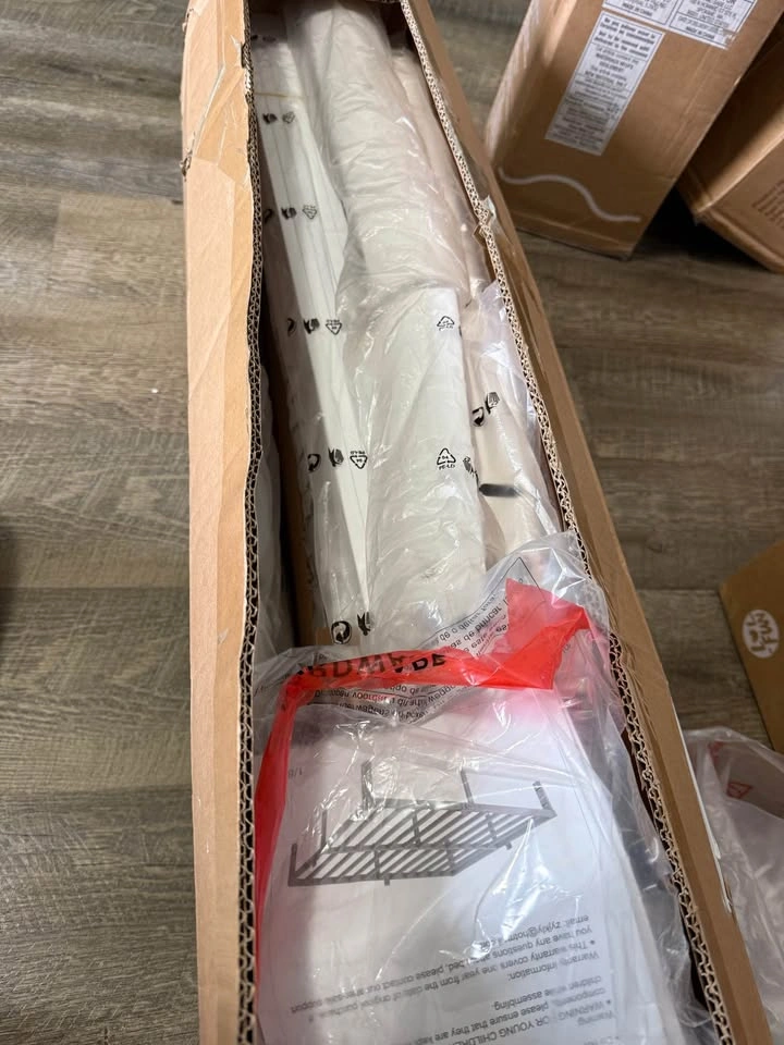 16 Inch White Full Size Bed Frame - photo 4