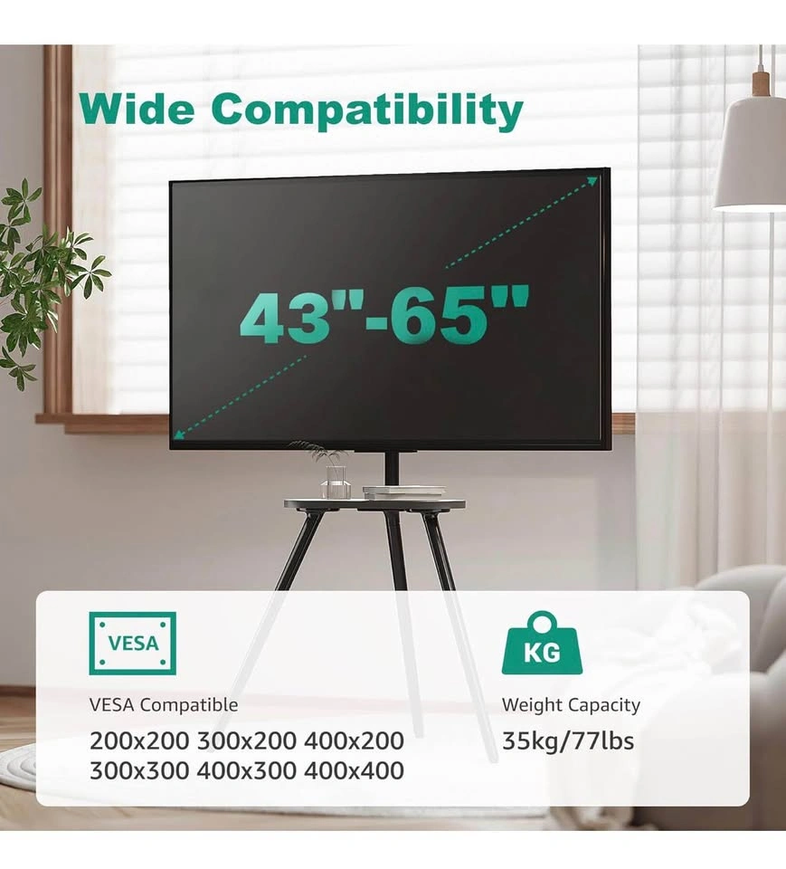 Tripod Easel TV Stand for 43-65 Inch Screens - photo 3