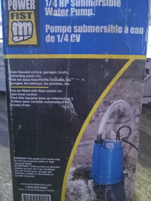New 1/4 HP Submersible Pump