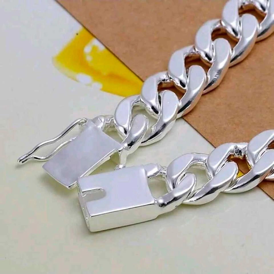 Sterling Silver 925 ID Chain Bracelet - photo 3