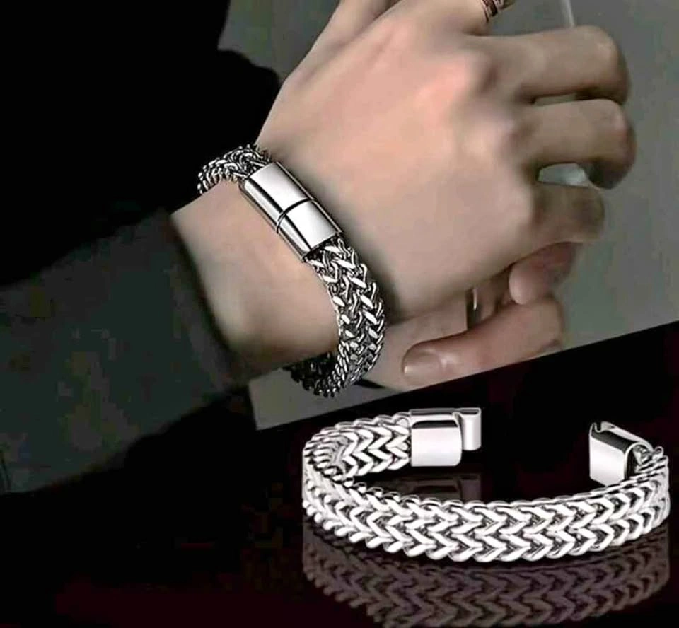 Stainless Steel Braided Chain Bracelet