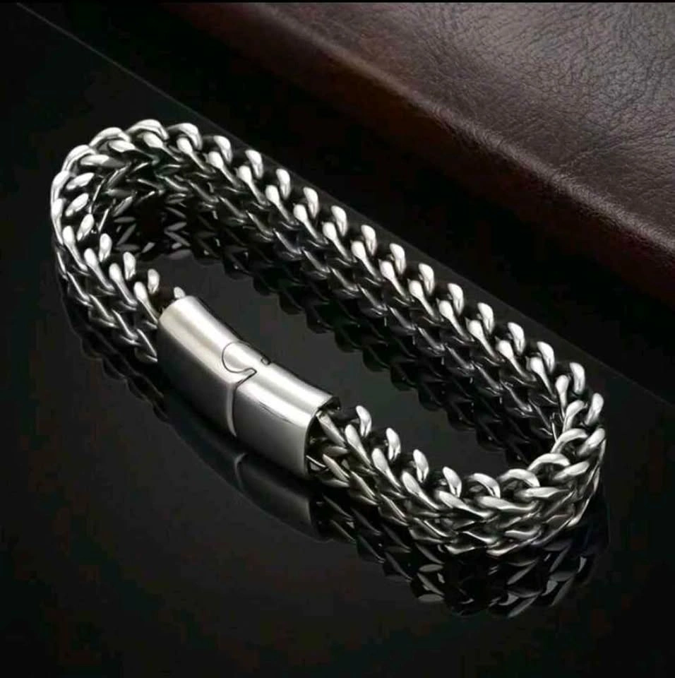 Stainless Steel Braided Chain Bracelet - photo 5