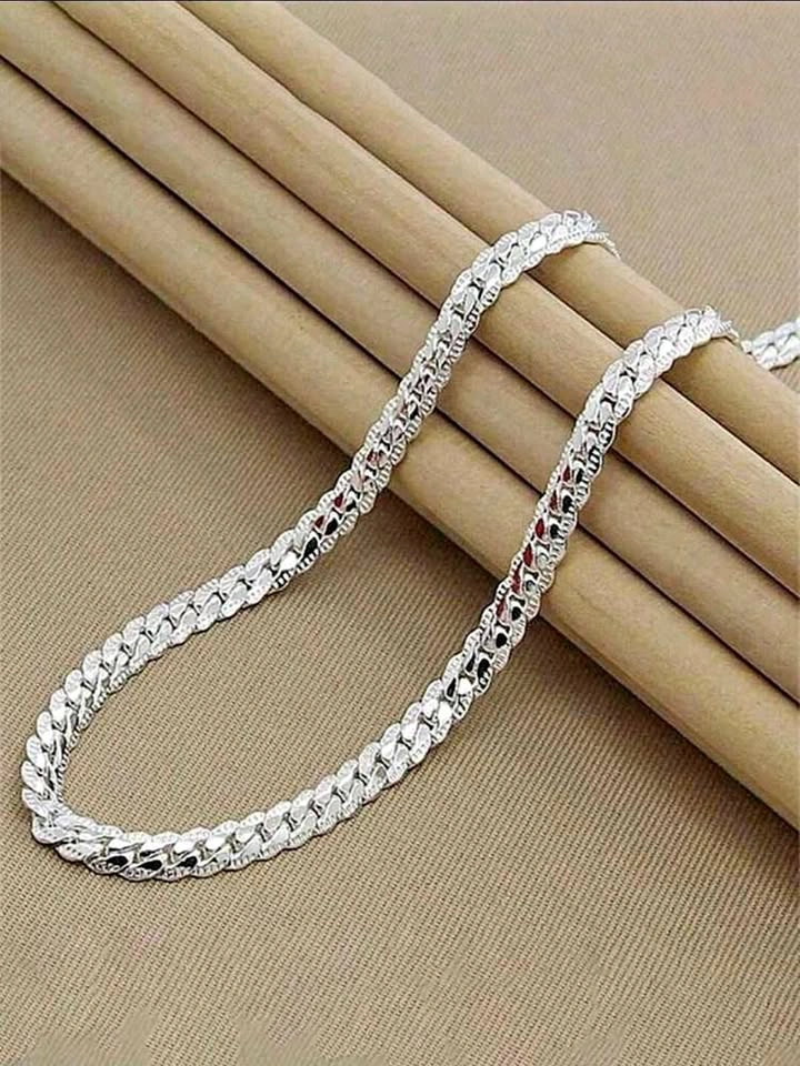 Sterling Silver Chain Necklace 23.70 Inch