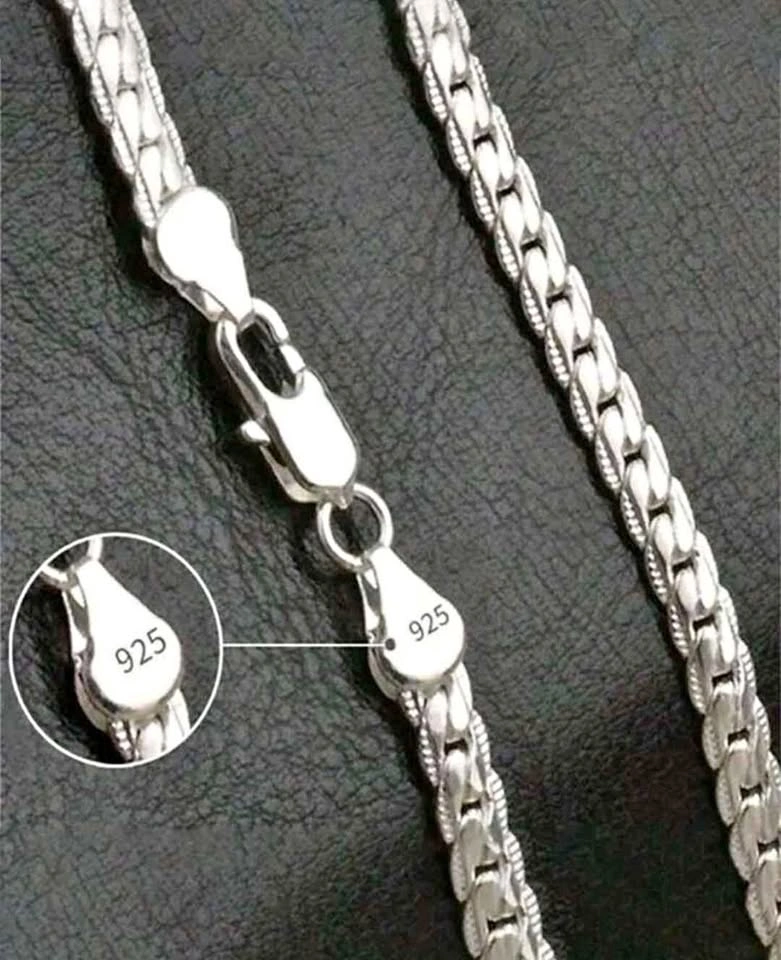 925 Sterling Silver Braided Link Bracelet