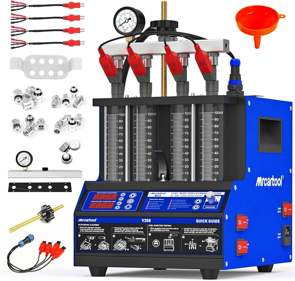 Mrcartool V308 4-Cylinder Fuel Injector Cleaner & Tester - Cash