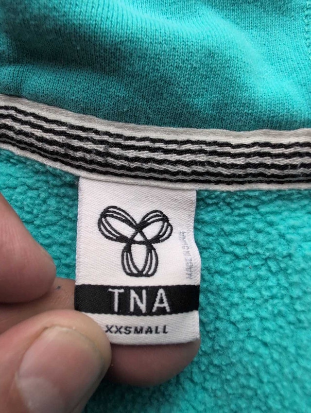 TNA Hoodie XXS Bluish Green Extra Small - photo 2