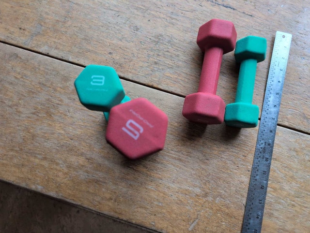 Pro-Form Dumbbells lot of 4 (2x5lb, 2x3lb) - photo 5
