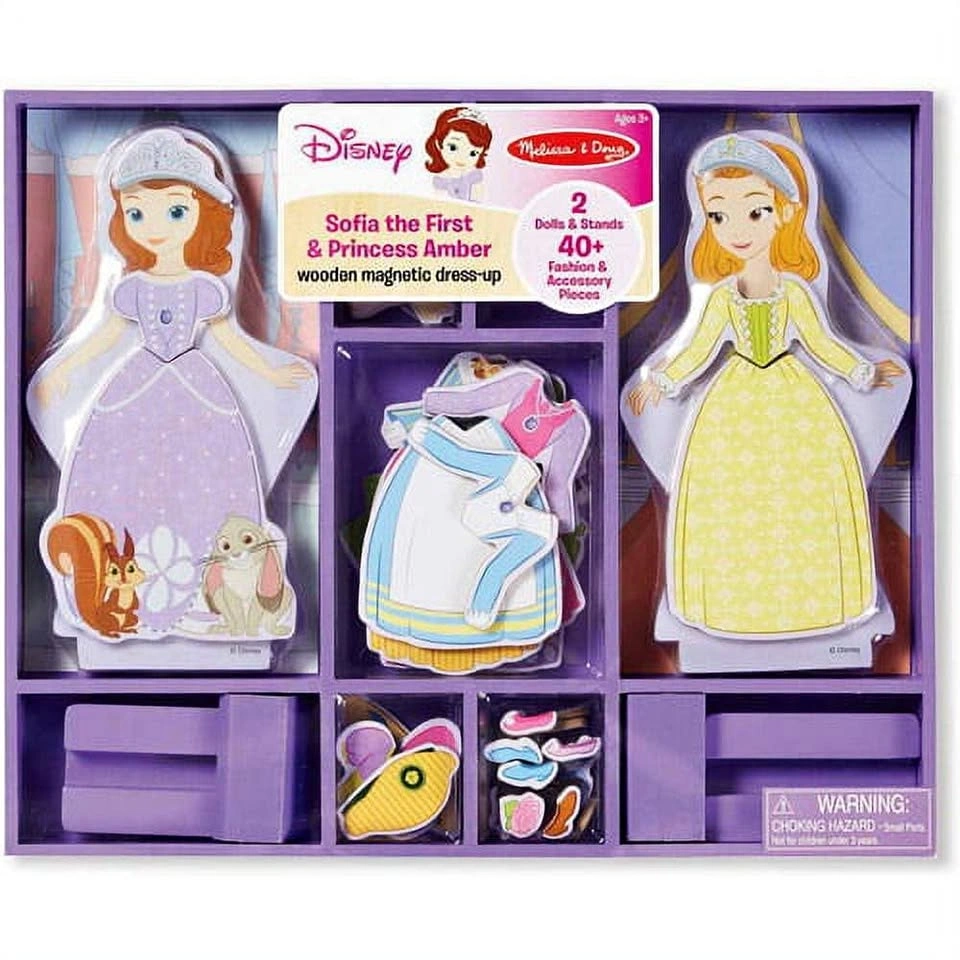 Melissa & Doug Sofia the First Magnetic Dress-Up Wooden Doll Set
