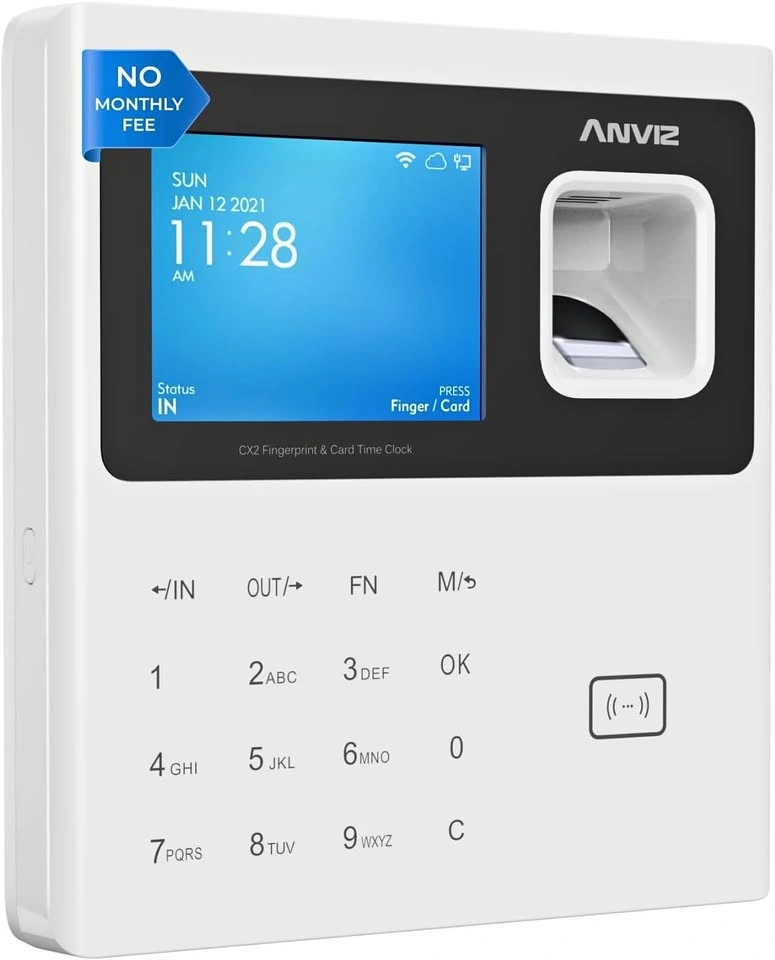 Fingerprint Time Clock System - Cash Only