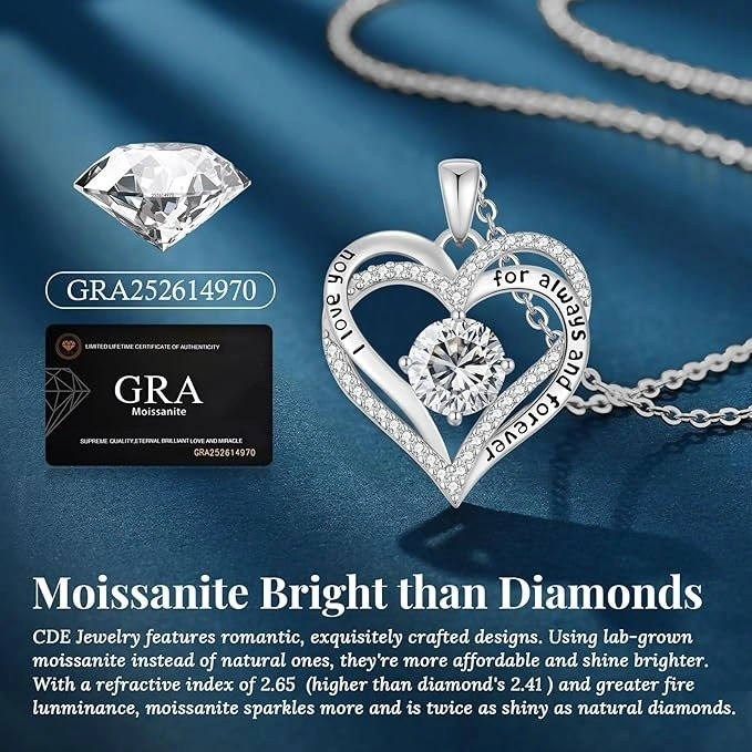 💎 Moissanite Heart Pendant Necklace 💲Cash Only💲 - photo 4