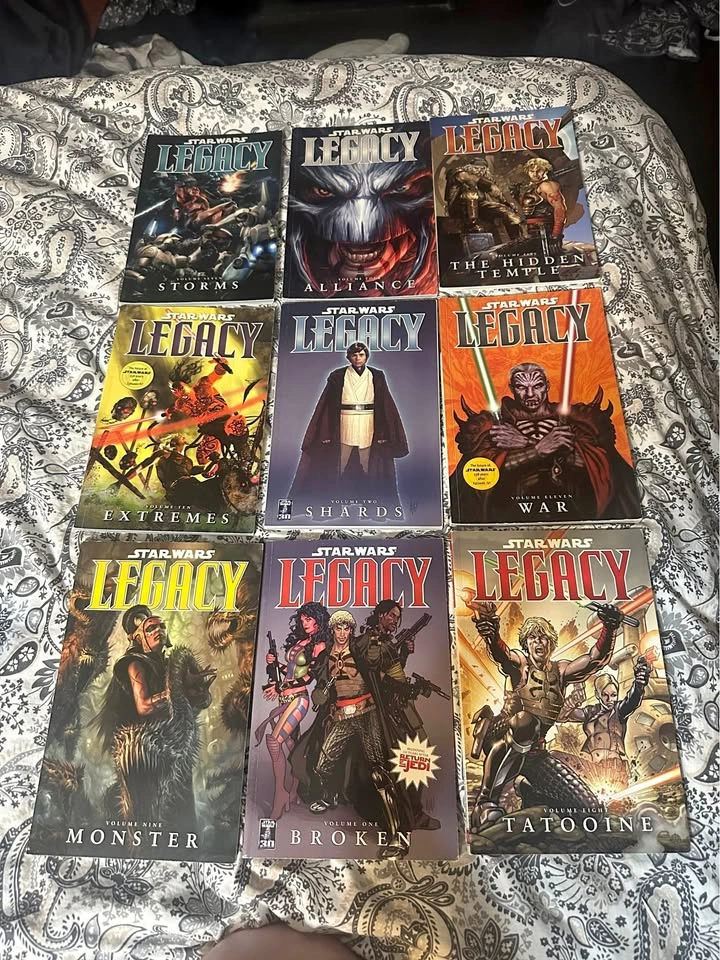 9 Star Wars Legacy Dark Horse Comics Graphic Novels Vol 1,2,4-11