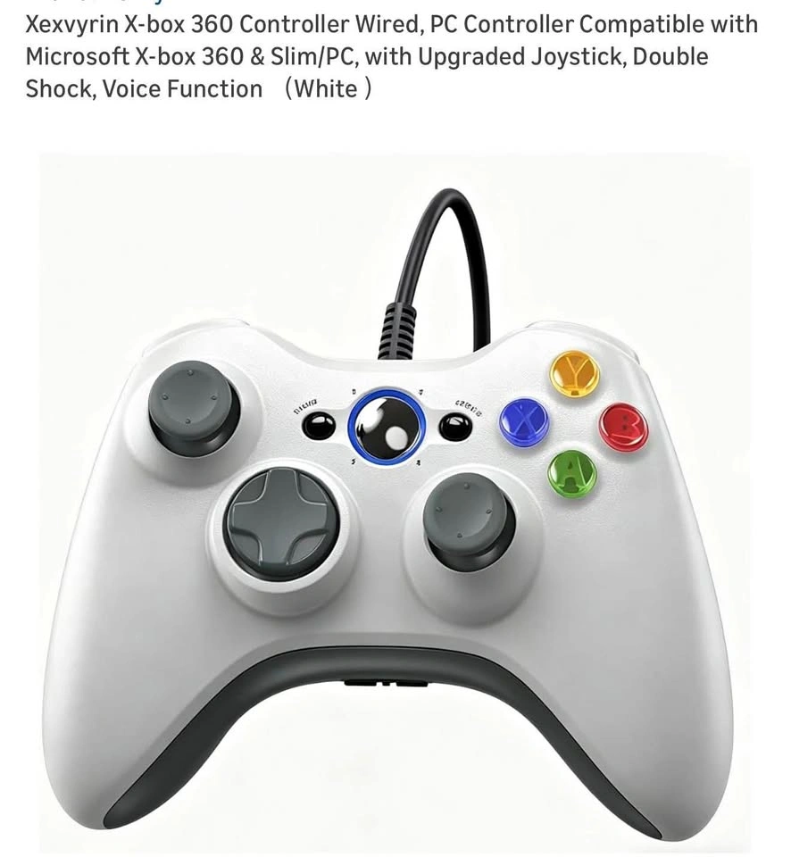 2Packs X-box 360 Controller Wired