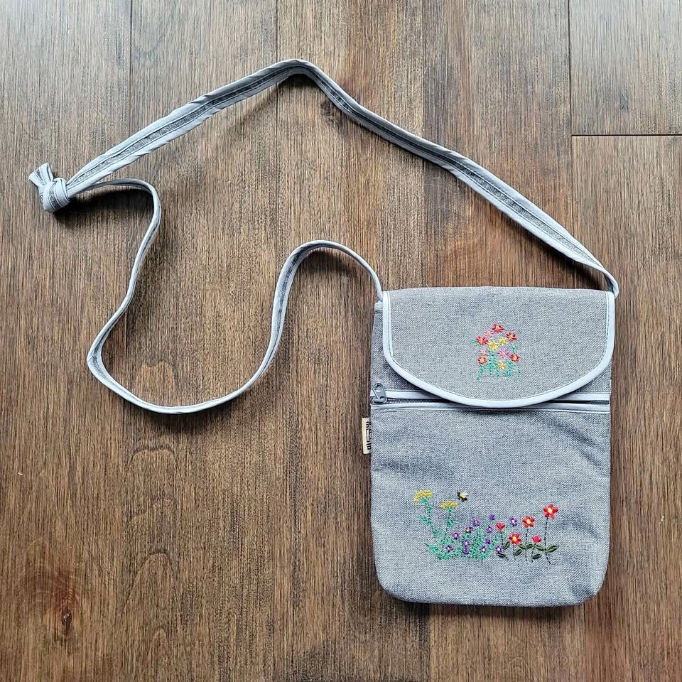 Grey Crossbody Bag