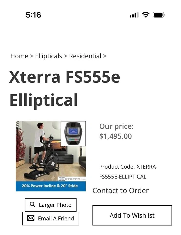 Xterra Elliptical