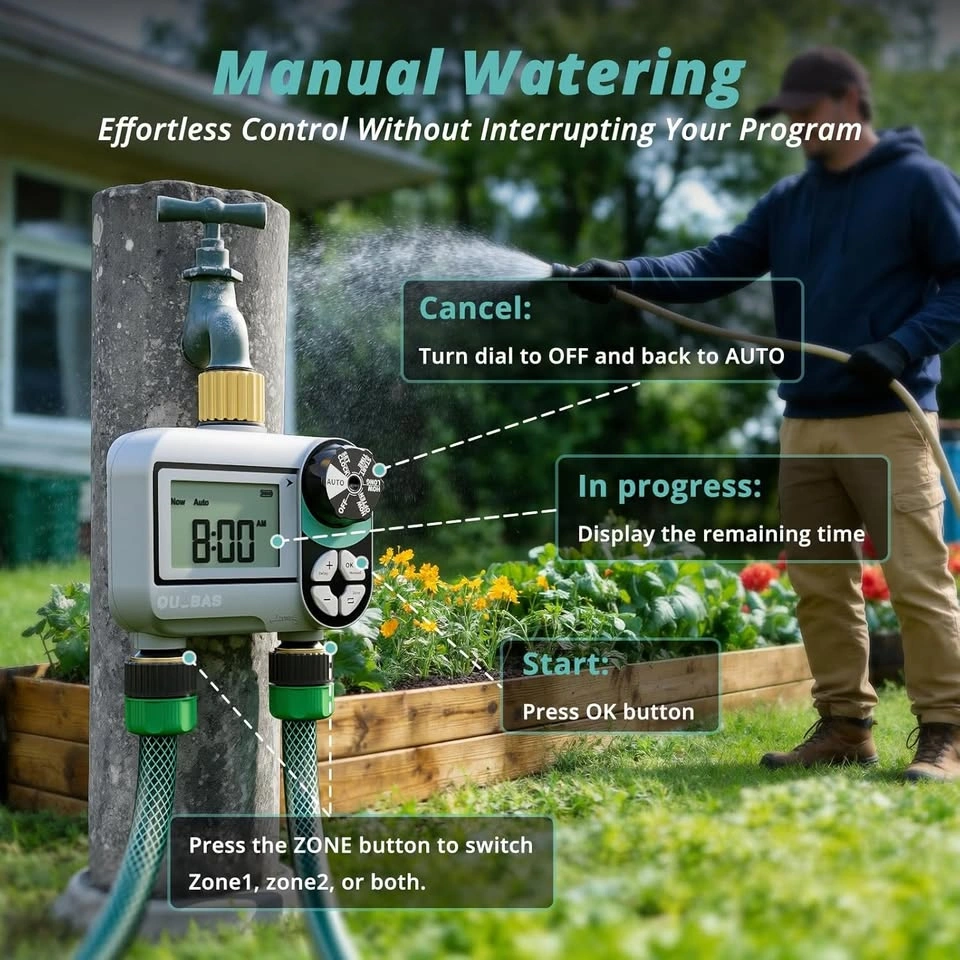 💧 2-Zone Digital Sprinkler Timer 💲Cash Only💲 - photo 4