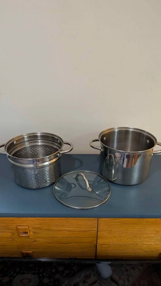 Wolfgang Puck 12-Qt Stainless Steel Pot & Steamer Set - photo 3