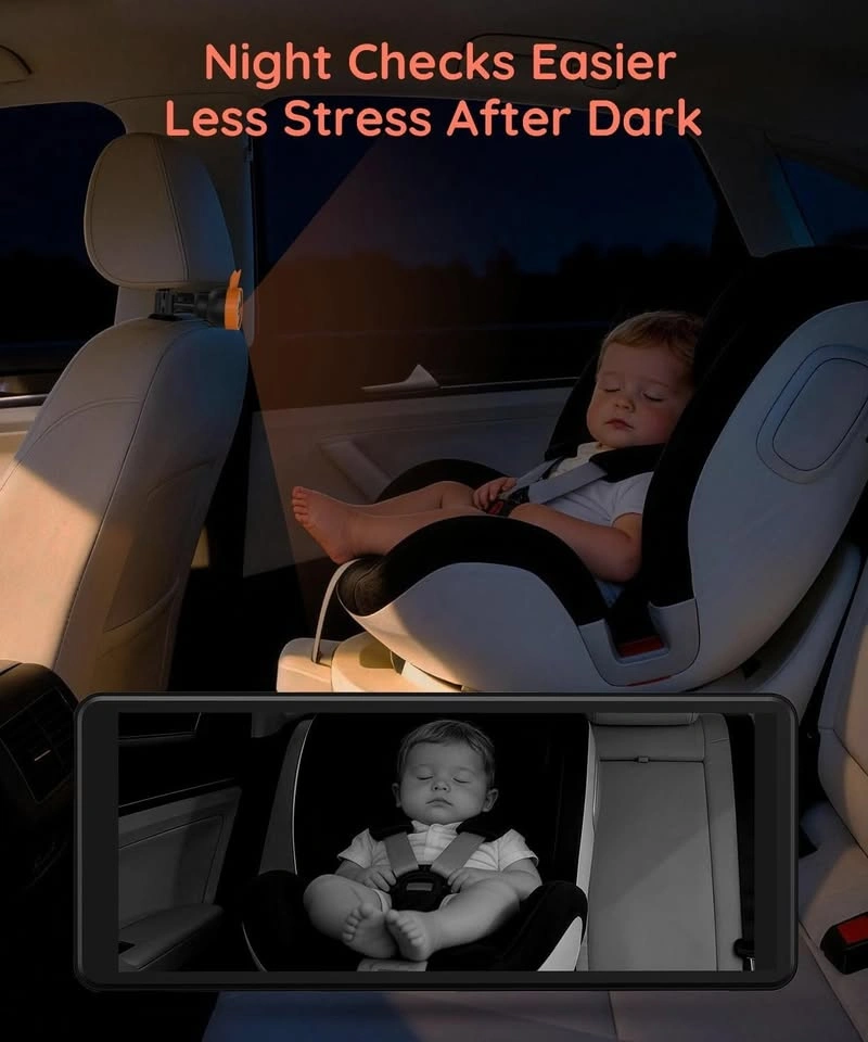 Babyvue Dual Baby Car Camera Monitor (7.2" Split Screen) - Cash - photo 4