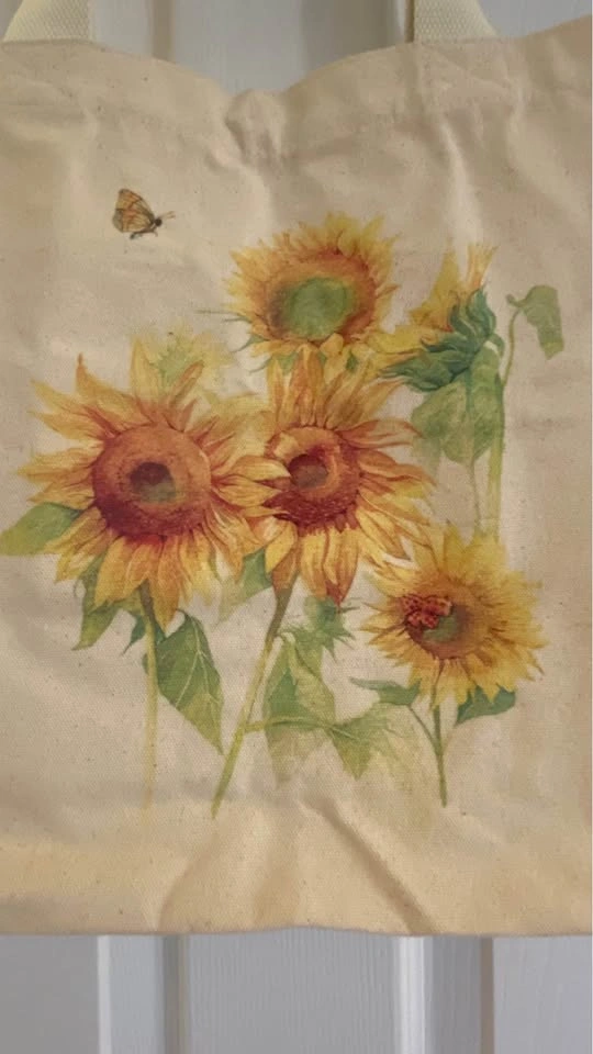 🌻 Sunflower Canvas Tote Bag 🌻 - photo 2